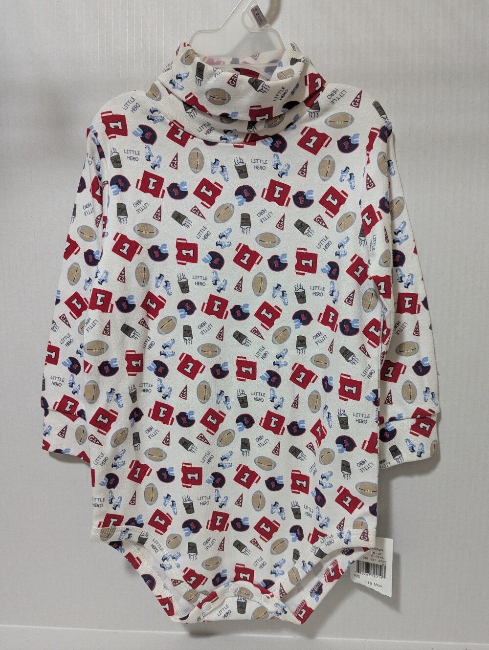 Falls Creek | Toddler Boy's 18 Month Little Football Hero Long Sleeve Bodysuit